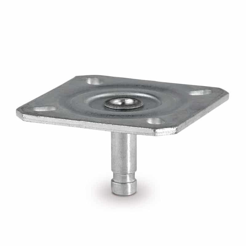 P41-65X65/11 Square Plate Stem For 100mm Blind Hole Castors 65 x 65mm