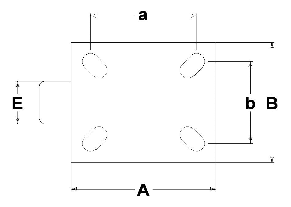 WHEEL T 250X60/60 BB SWIVEL FORK P60