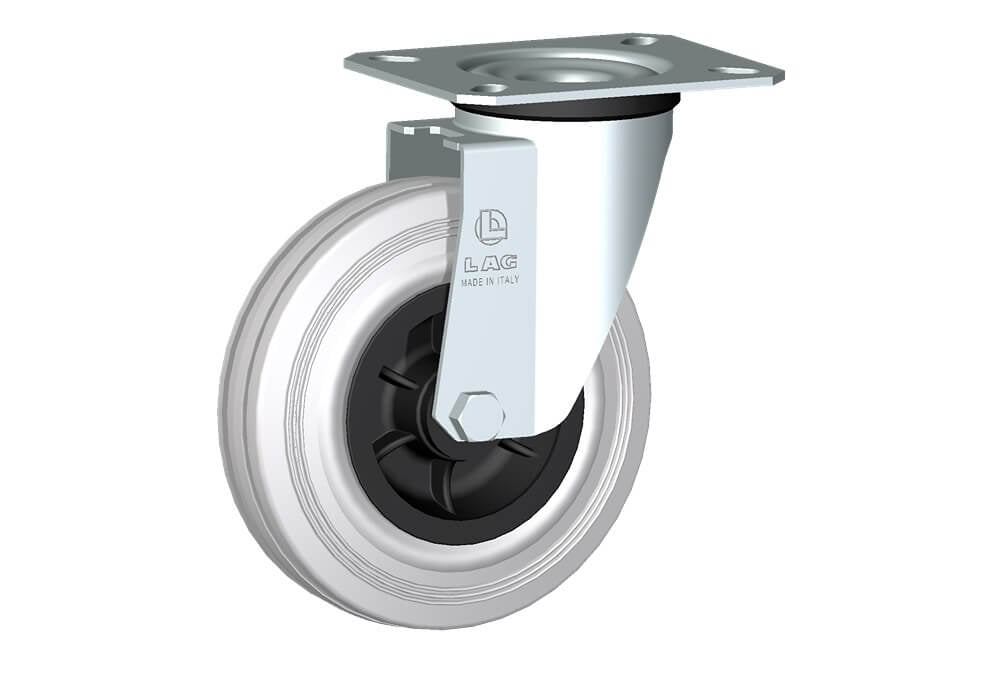 WHEEL DG 125X37,5/40 RB SWIVEL FORK M22/40