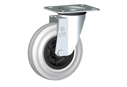WHEEL DG 125X37,5/40 RB SWIVEL FORK M22/40