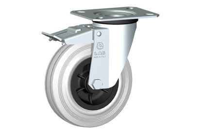 WHEEL DG 125X37,5/40 RB SWIVEL FORK M22/40 + BRAKE