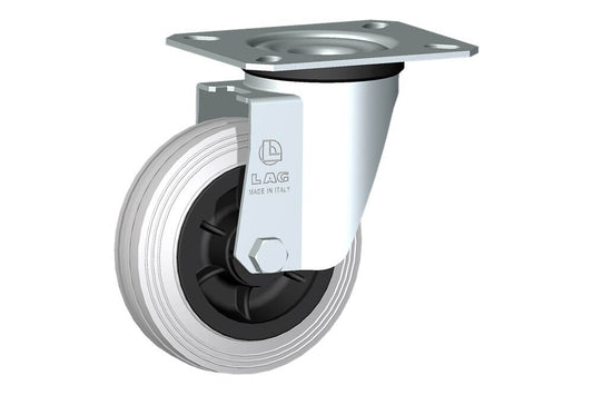 WHEEL DG 100X30/40 NYLON BEARING SWIVEL FORK M22