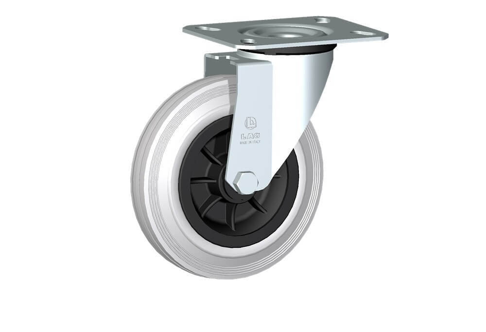 WHEEL DG 160X40/50 NB SWIVEL FORK M22