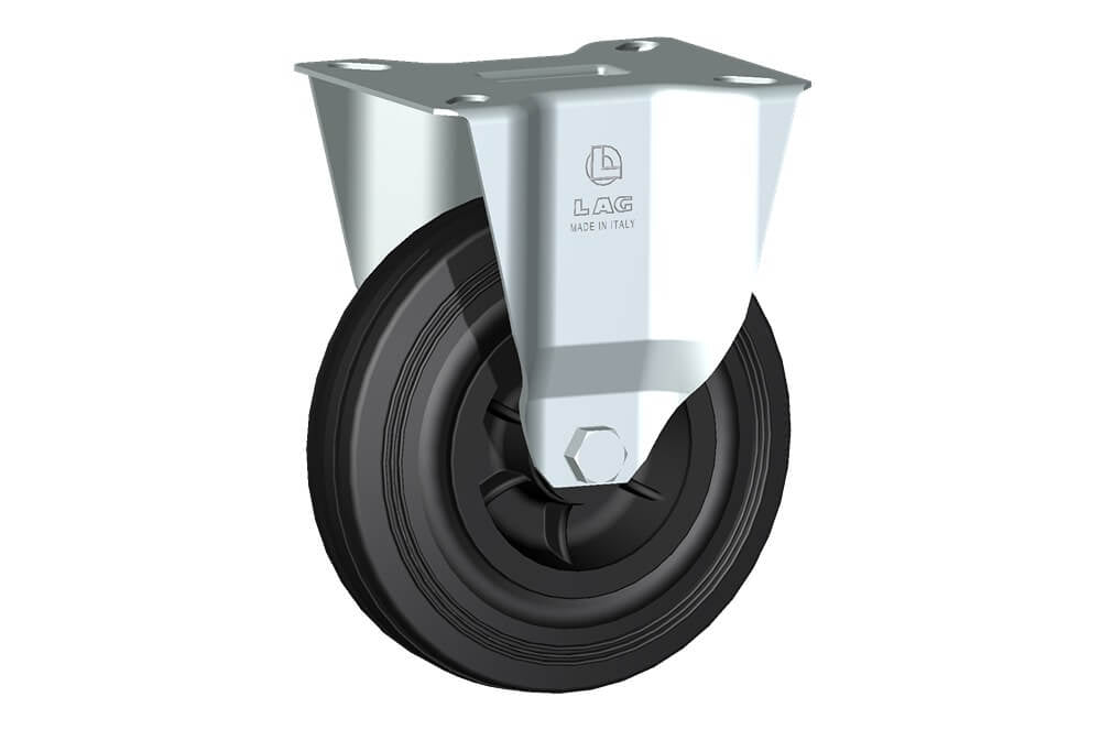 WHEEL D 125X37,5/40 NYLON BEARING FIXED FORK M22/40