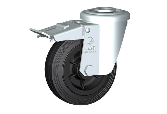 WHEEL D 125X37,5 NYLON BEARING BOLT HOLE F.12 FORK M22/40 + BRAKE