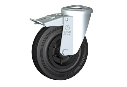 WHEEL D 125X37,5 NYLON BEARING BOLT HOLE F.12 FORK M22/40 + BRAKE