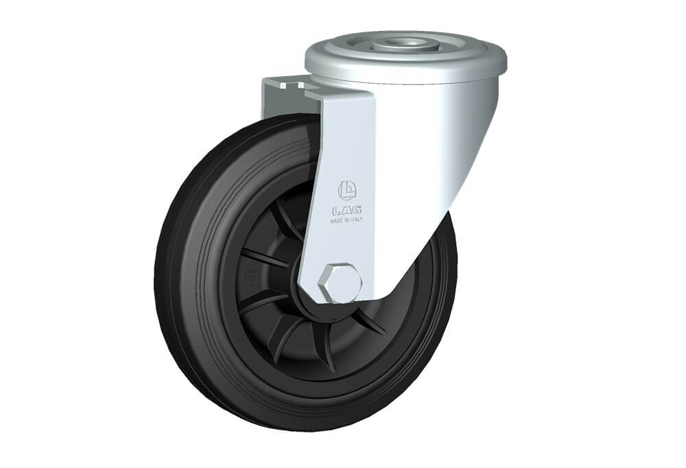 WHEEL D 180X45/60 NYLON BEARING BOLT HOLE F.18 FORK M22