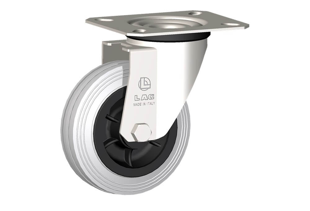 WHEEL DG 100X30/40 INOX RB SWIVEL FORK X20/40