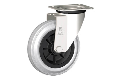 WHEEL DG 150X40/50 INOX RB SWIVEL FORK X20L