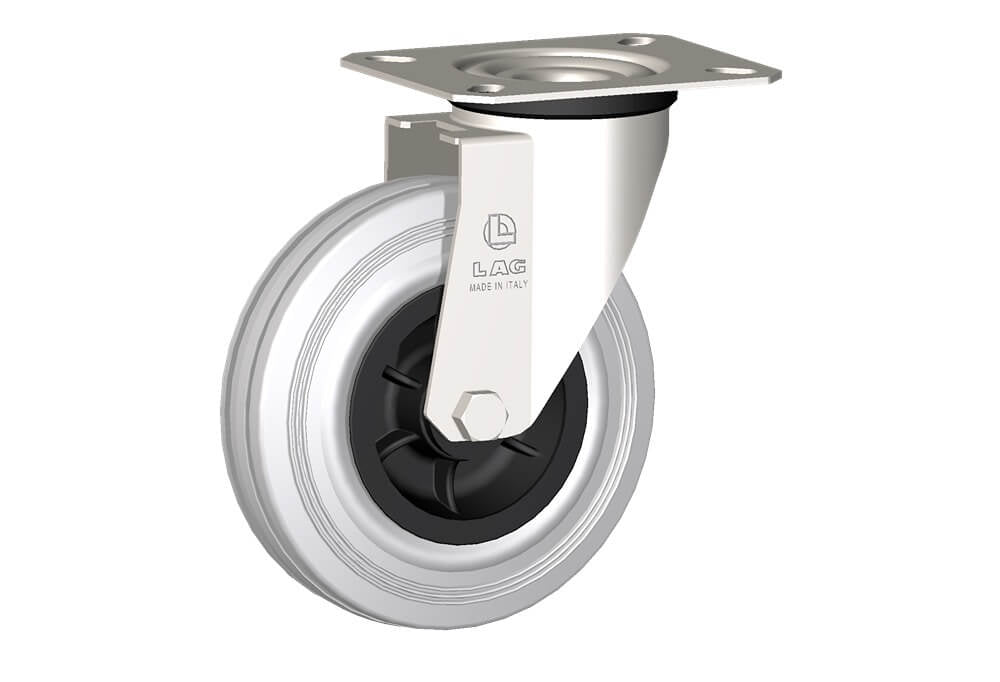 WHEEL DG 125X37,5/40 NYLON BEARING SWIVEL FORK X20/40