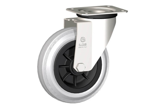 WHEEL DG 150X40/50 NYLON BEARING SWIVEL FORK X20L