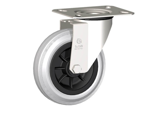 WHEEL DG 150X40/50 NYLON BEARING SWIVEL FORK X20