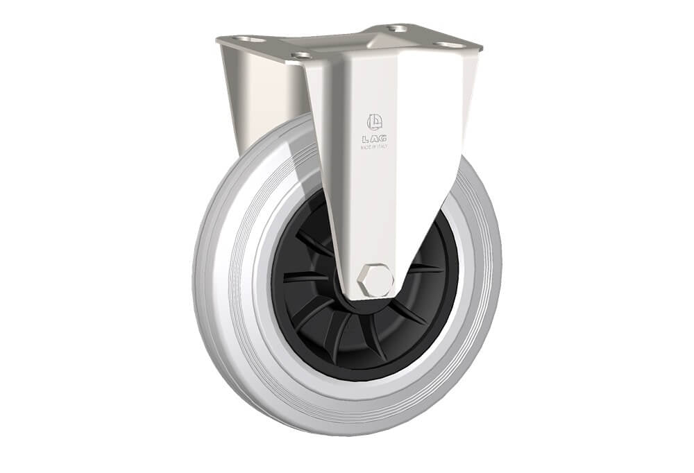 WHEEL DG 200X50/60 INOX RB FIXED FORK X20