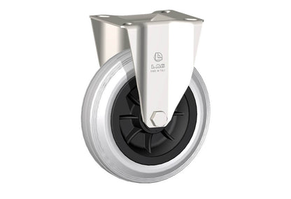 WHEEL DG 150X40/50 NYLON BEARING FIXED FORK X20L
