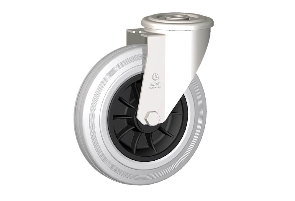 WHEEL DG 200X50/60 INOX RB BOLT HOLE F.12 FORK X20