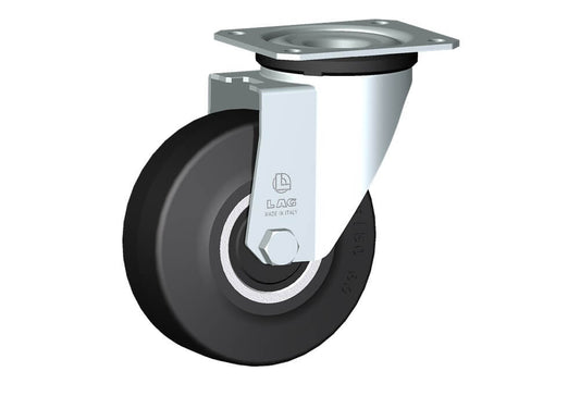 WHEEL E 125X50/50 ROLLER BEAR. SWIVEL FORK M22L