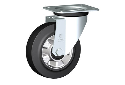 WHEEL E 160X50/60 ROL.BEAR. SWIVEL M22