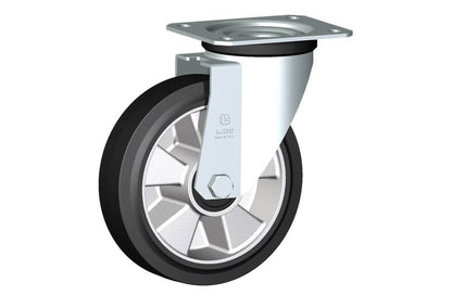 WHEEL E 180X50/60 ROLLER BEAR. SWIVEL FORK M22