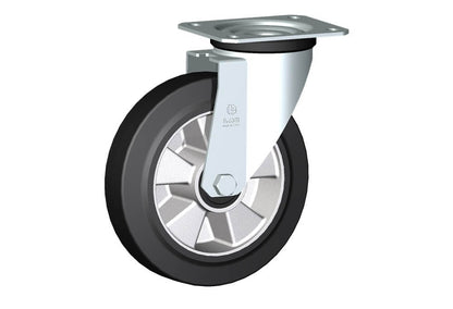 WHEEL E 200X50/60 ROLLER BEAR. SWIVEL FORK M22