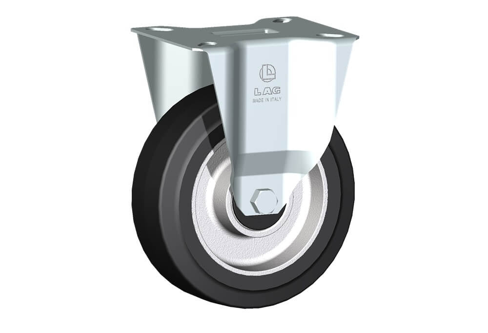 WHEEL E 125X40/40 BALL BEARING FIXED FORK M22/40