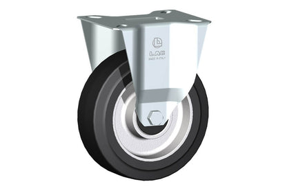 WHEEL E 125X40/40 BALL BEARING FIXED FORK M22/40