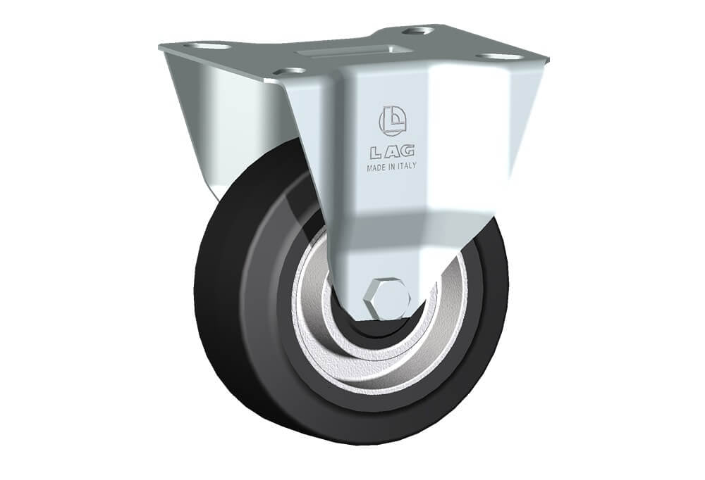 WHEEL E 100X40/40 ROLLER BEAR. FIXED FORK M22