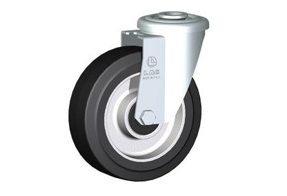 WHEEL E 125X40/40 BB BOLT HOLE F.12 SWIVEL FORK M22/40