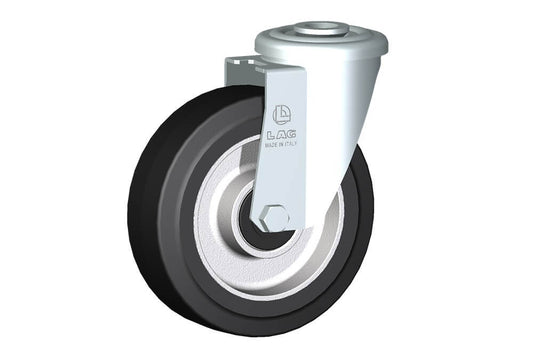 WHEEL E 125X40/40 BB BOLT HOLE F.12 SWIVEL FORK M22/40
