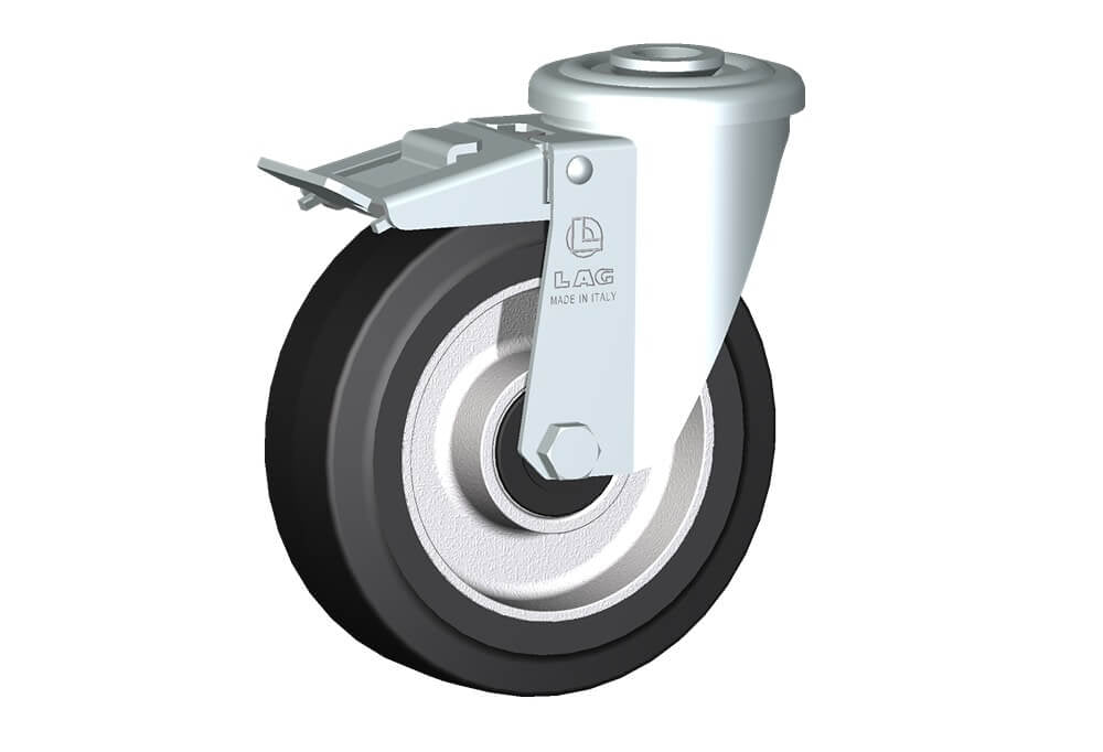WHEEL E 125X40/40 BB BOLT HOLE F.12 FORK M22 + BRAKE