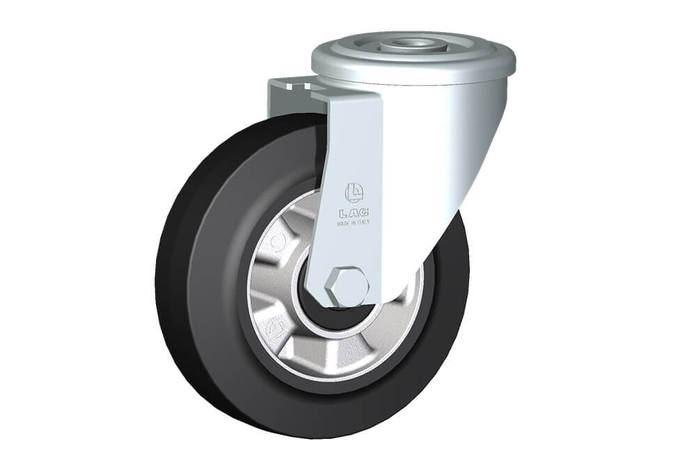 WHEEL E 160X50/60 BB BOLT HOLE F.18 SWIVEL FORK M22