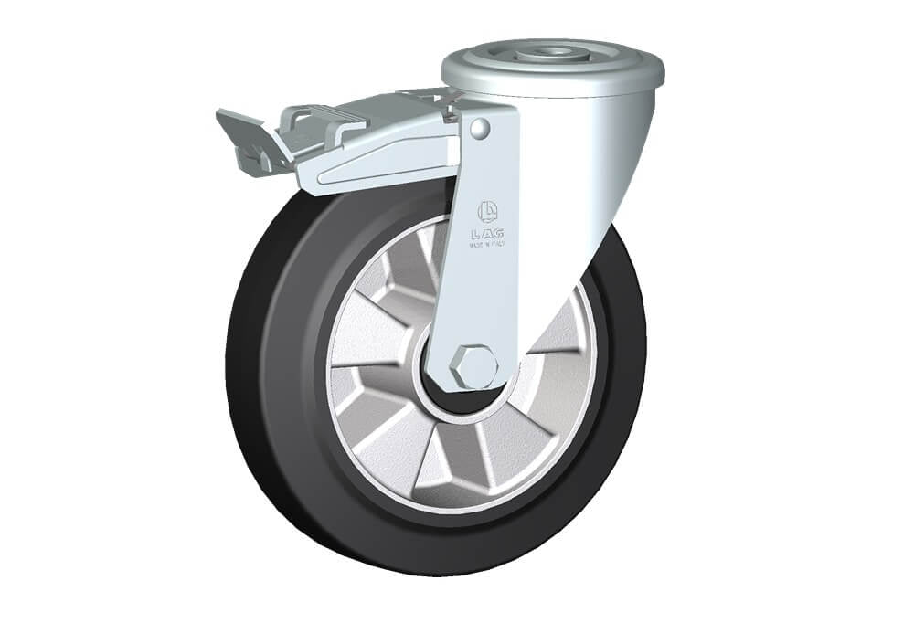 WHEEL E 200X50/60 BB BOLT HOLE F.12 FORK M22 + BRAKE