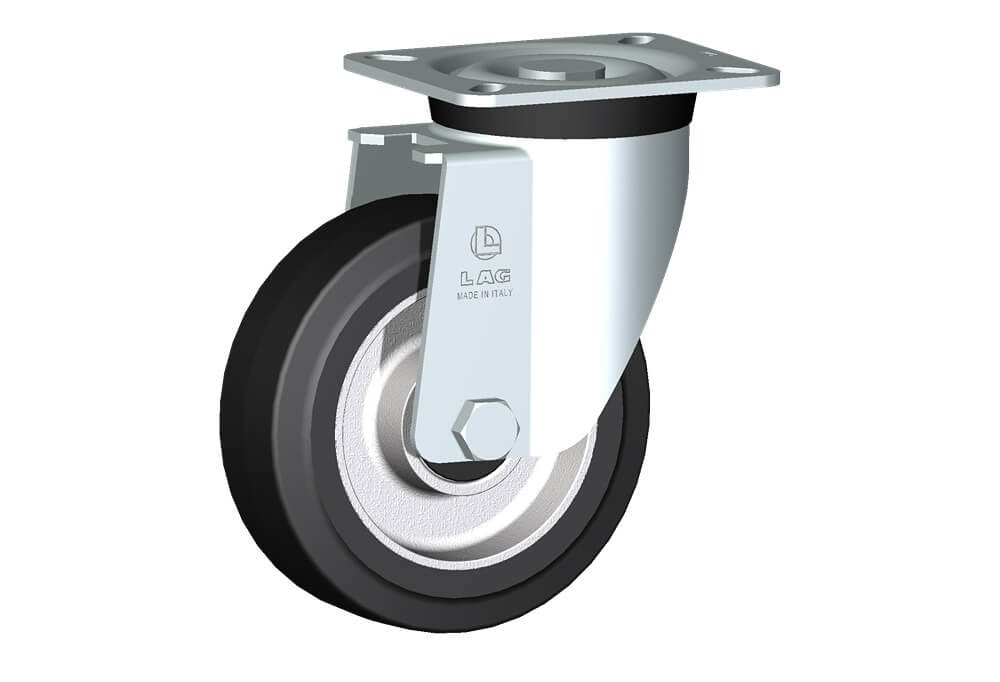 WHEEL E 125X40/40 BB SWIVEL FORK M40L/50