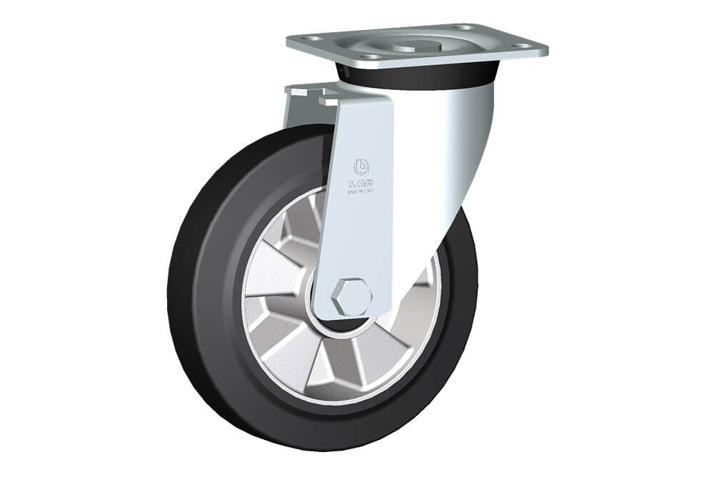 WHEEL E 200X50/60 BALL BEARINGS SWIVEL FORK M40