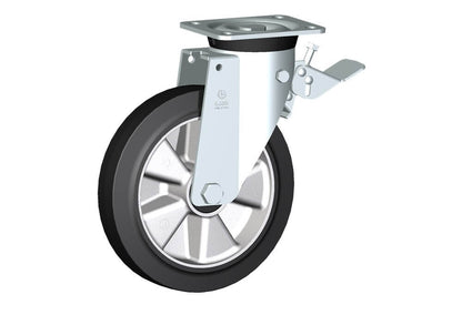 WHEEL E 230X50/60 BB SWIVEL FORK M40 + BRAKE