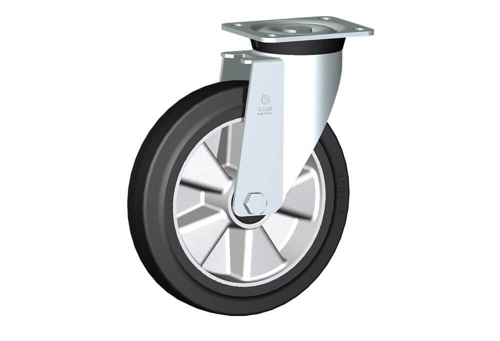 WHEEL E 250X50/60 BB SWIVEL FORK M40