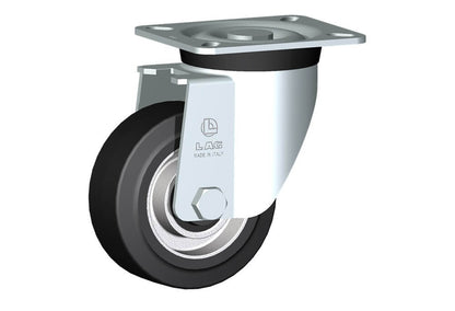WHEEL E 100X40/40 RB SWIVEL FORK M40L/50