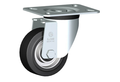 WHEEL E 100X40/40 RB SWIVEL FORK M40/50