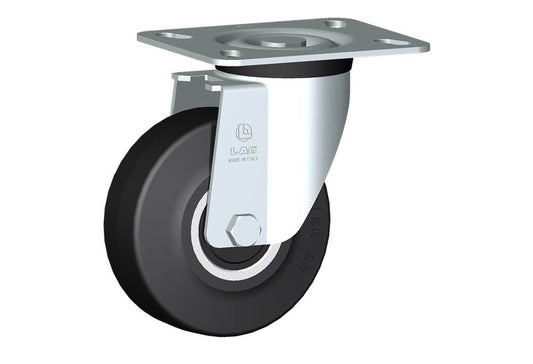 WHEEL E 125X50/50 RB SWIVEL FORK M40