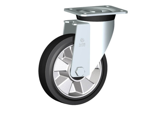 WHEEL E 180X50/60 RB SWIVEL FORK M40