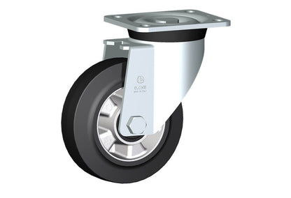 WHEEL E 160X50/60 RB SWIVEL FORK P60
