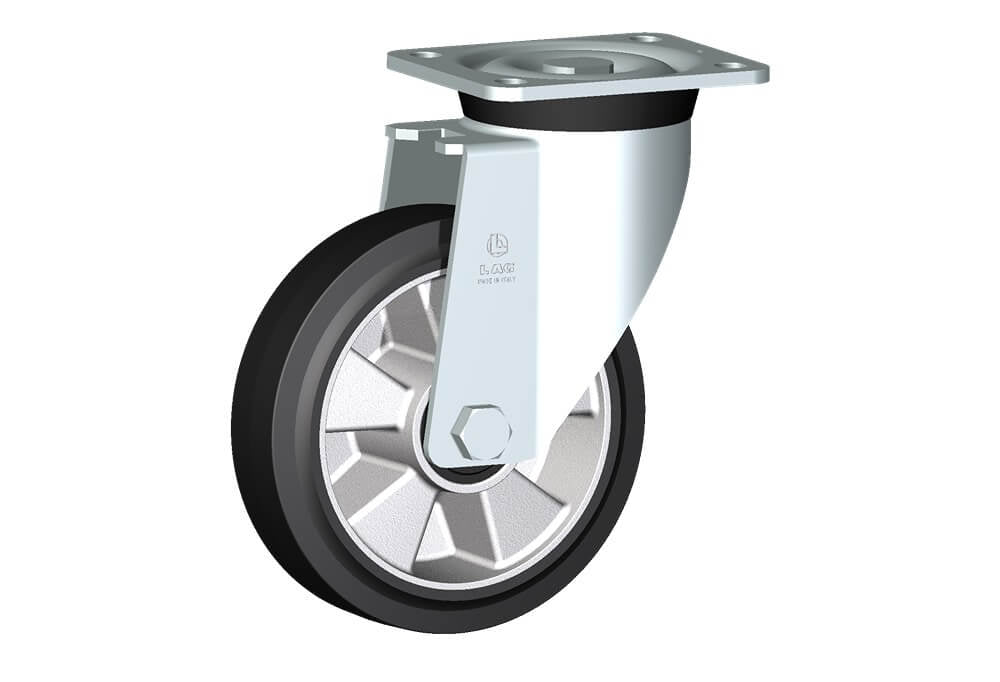 WHEEL E 180X50/60 RB SWIVEL FORK P60