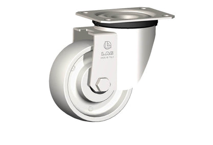 WHEEL P 100X40/40 INOX ROLLER B. SWIVEL FORK X20L/50