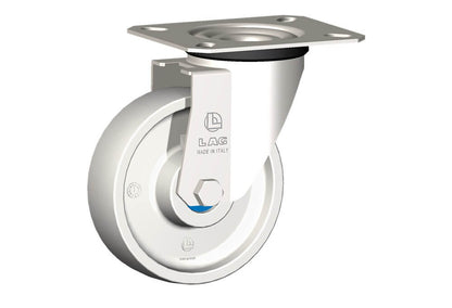 WHEEL P 100X30/40 INOX ROLLER B. SWIVEL FORK X20
