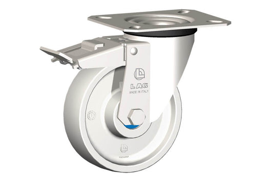 WHEEL P 100X30/40 INOX RB SWL X20+BRAKE