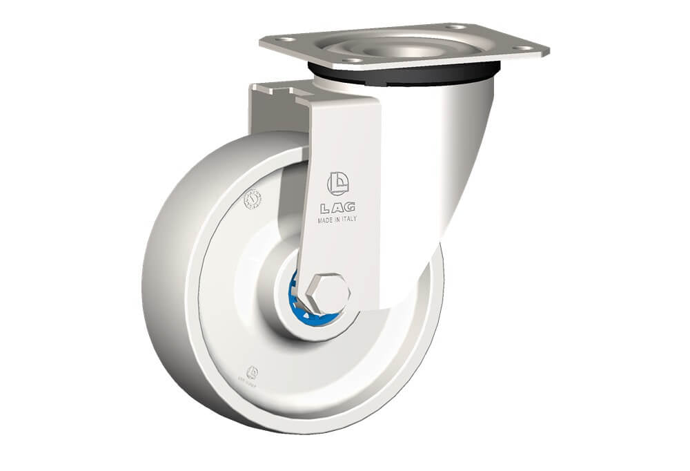 WHEEL P 125X40/50 INOX RB.SWIVEL X20L