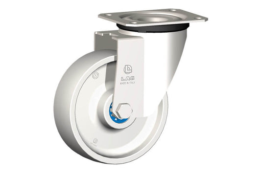 WHEEL P 125X40/50 INOX RB.SWIVEL X20L