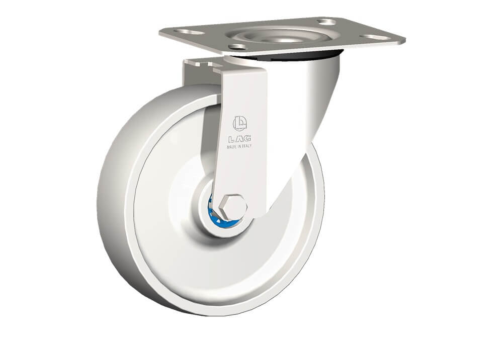 WHEEL P 150X40/50 INOX RB. SWIVEL FORK X20