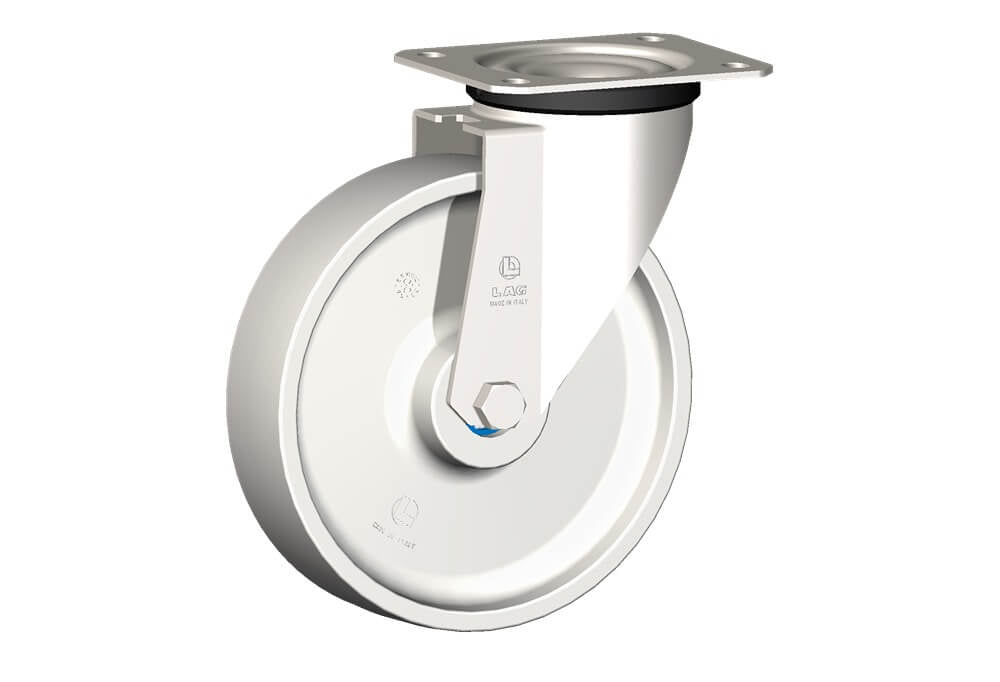 WHEEL P 200X50/60 INOX RB. SWIVEL FORK X20