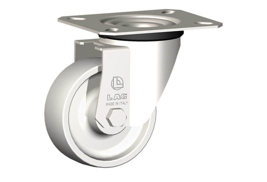 WHEEL P80X30/40 PLAIN BORE SWIVEL X20