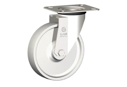 WHEEL P 125X30/40 PLAIN BORE SWIVEL FORKX20/40